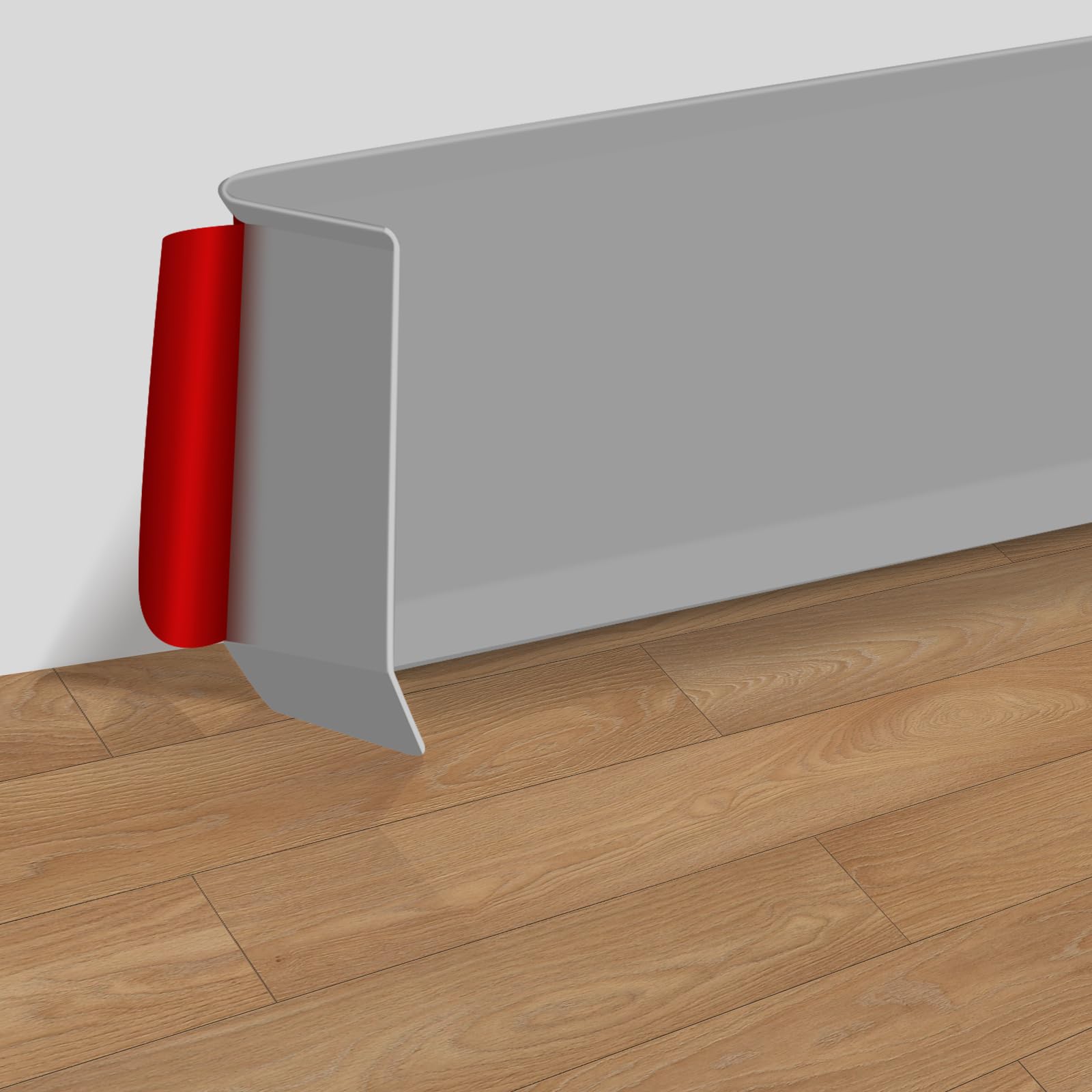 Rodapié autoadhesivo de vinilo, 20 m, zócalo flexible de 10 cm de ancho, moldura de pared para base de suelo y pared