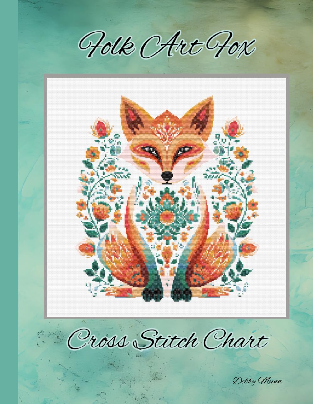 Folk Art Fox: Cross Stitch Chart