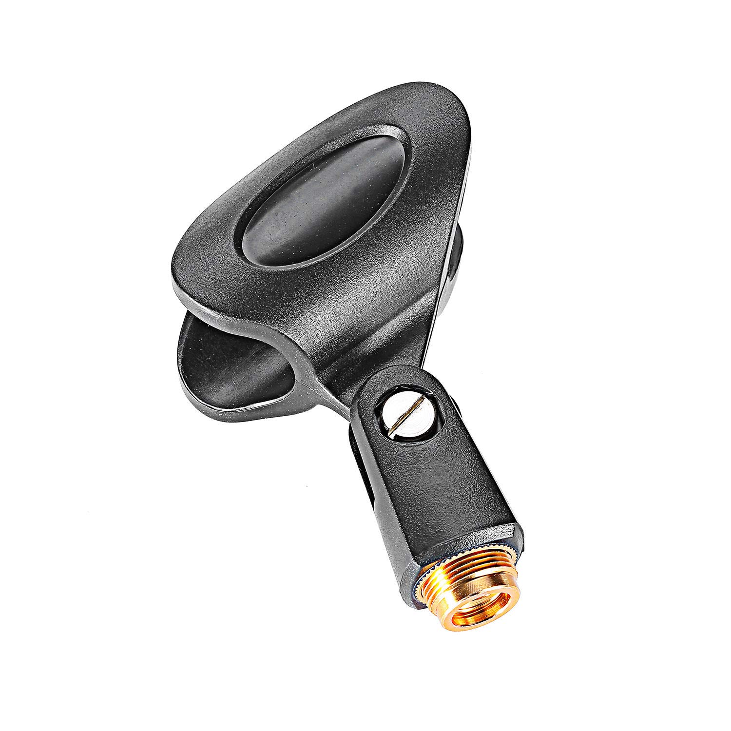 Lot De 4 Pinces De Rechange MZQ1 Pour Micro Sennheiser XS Avec Adaptateurs Vis - Noir