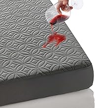 BEDLORE Waterproof Mattress Protector, Queen Size Mattress Pad Noiseless with Deep Pocket 6"-21" Depth, Soft & Breathable Dirt-Proof Bed Mattress Cover Washable for Home, Bedroom, Hotel (Gray)