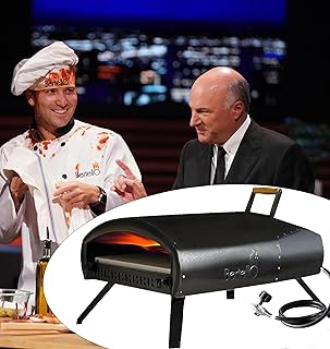 Bertello Grande 16" Gas & Wood Simultaneously - Outdoor Pizza Oven -Patented Portable Pizza Oven -Pizza Maker, Double Wall...