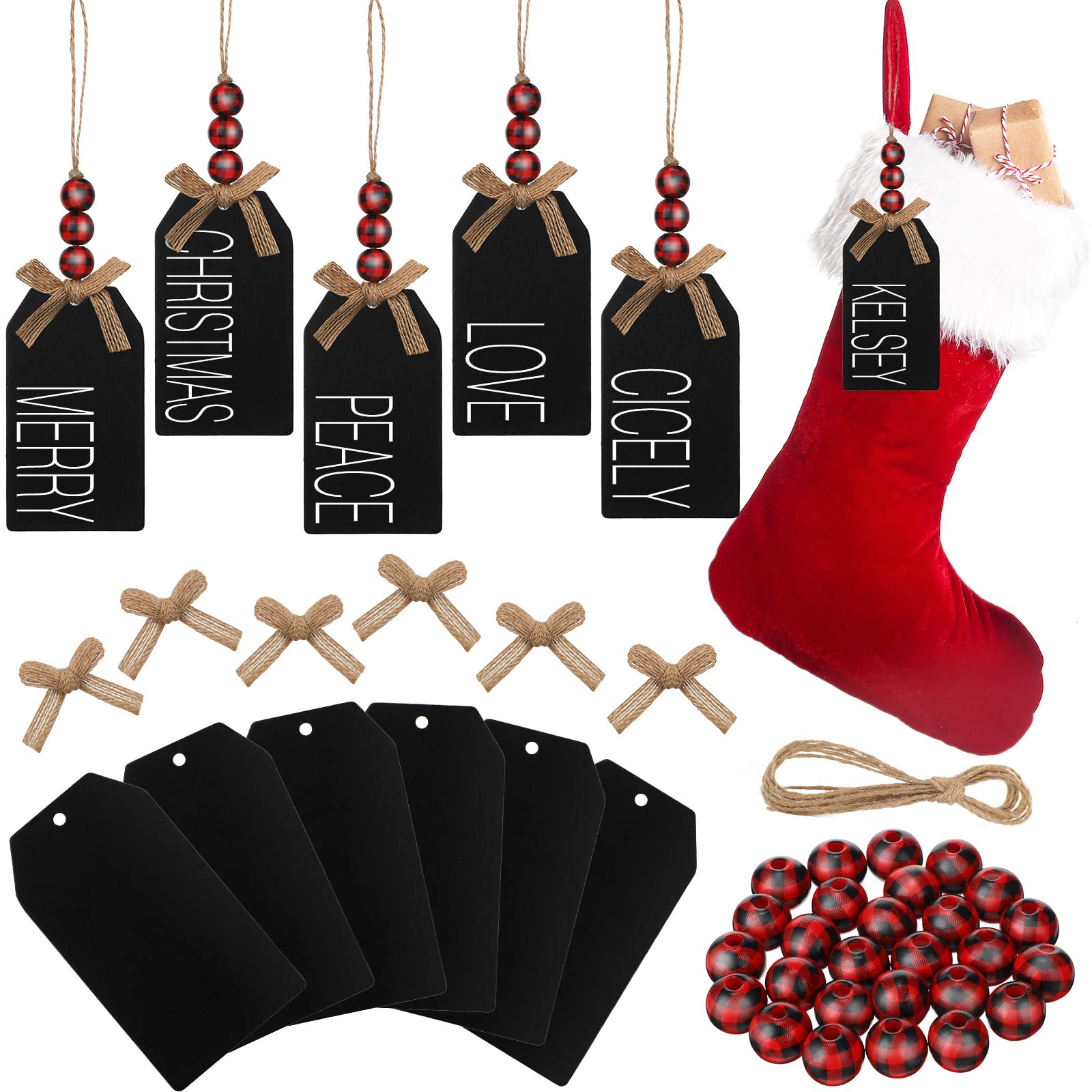 Étiquettes de Noël réutilisables pour personnaliser vos cadeaux
