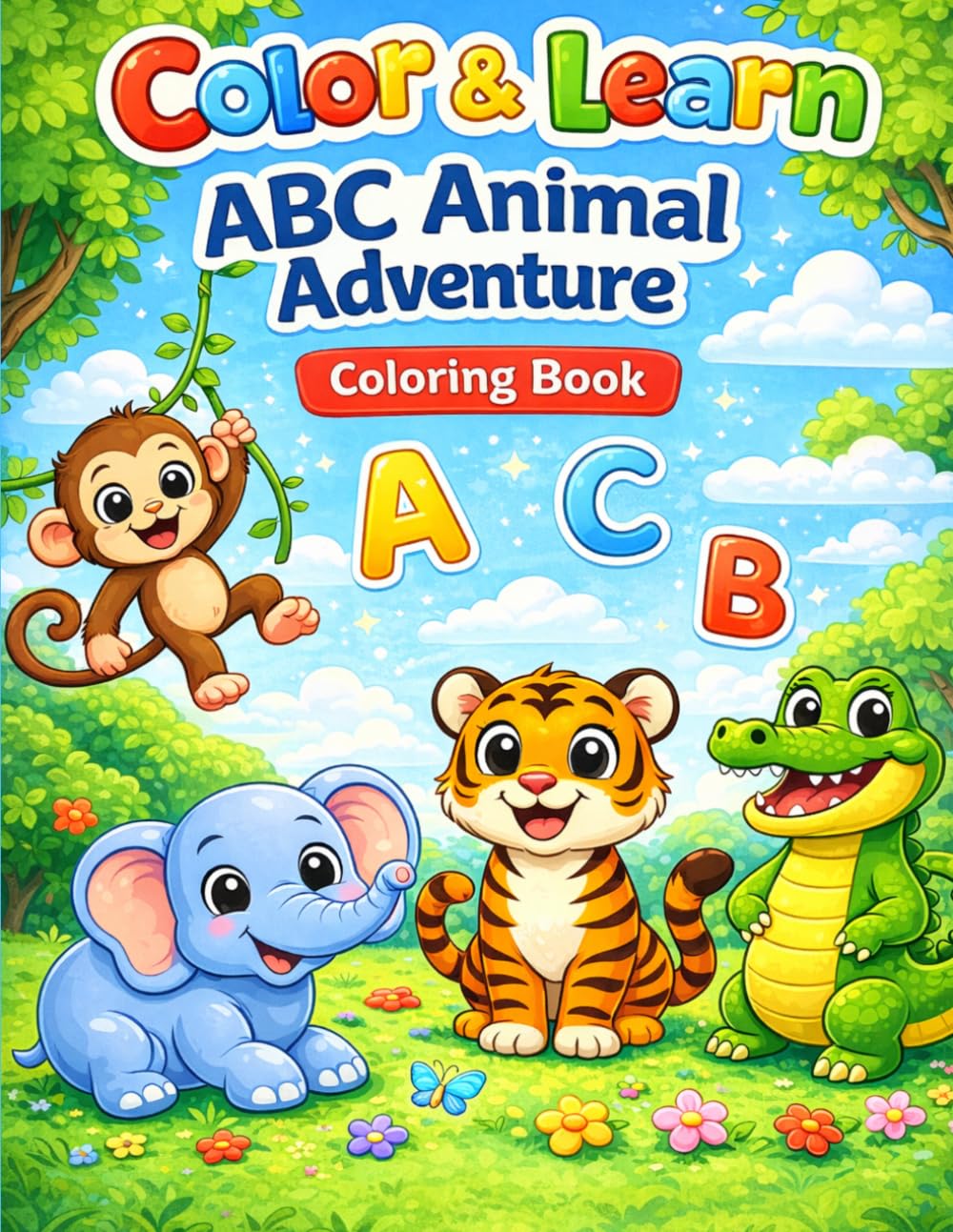 Color & Learn: ABC Animal Adventure