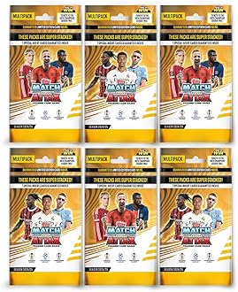 UEFA Champions League Match Attax 24/25 Trading and Collectible Card Game (Multipack of 6)
