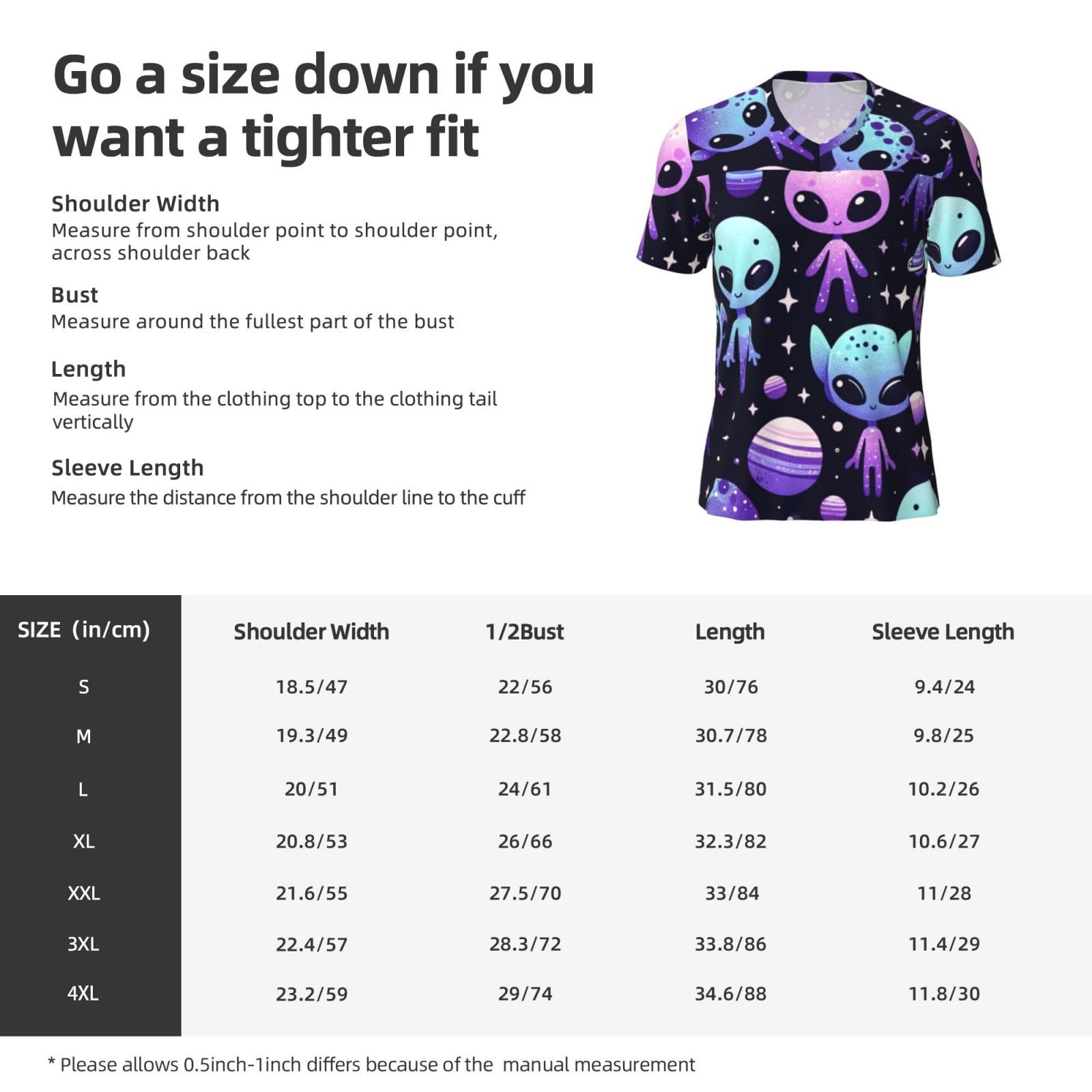 Stylish Athletic Sports Jersey Muffin-Alien-Galaxies Men's Rugby Jersey 3X-Large Black