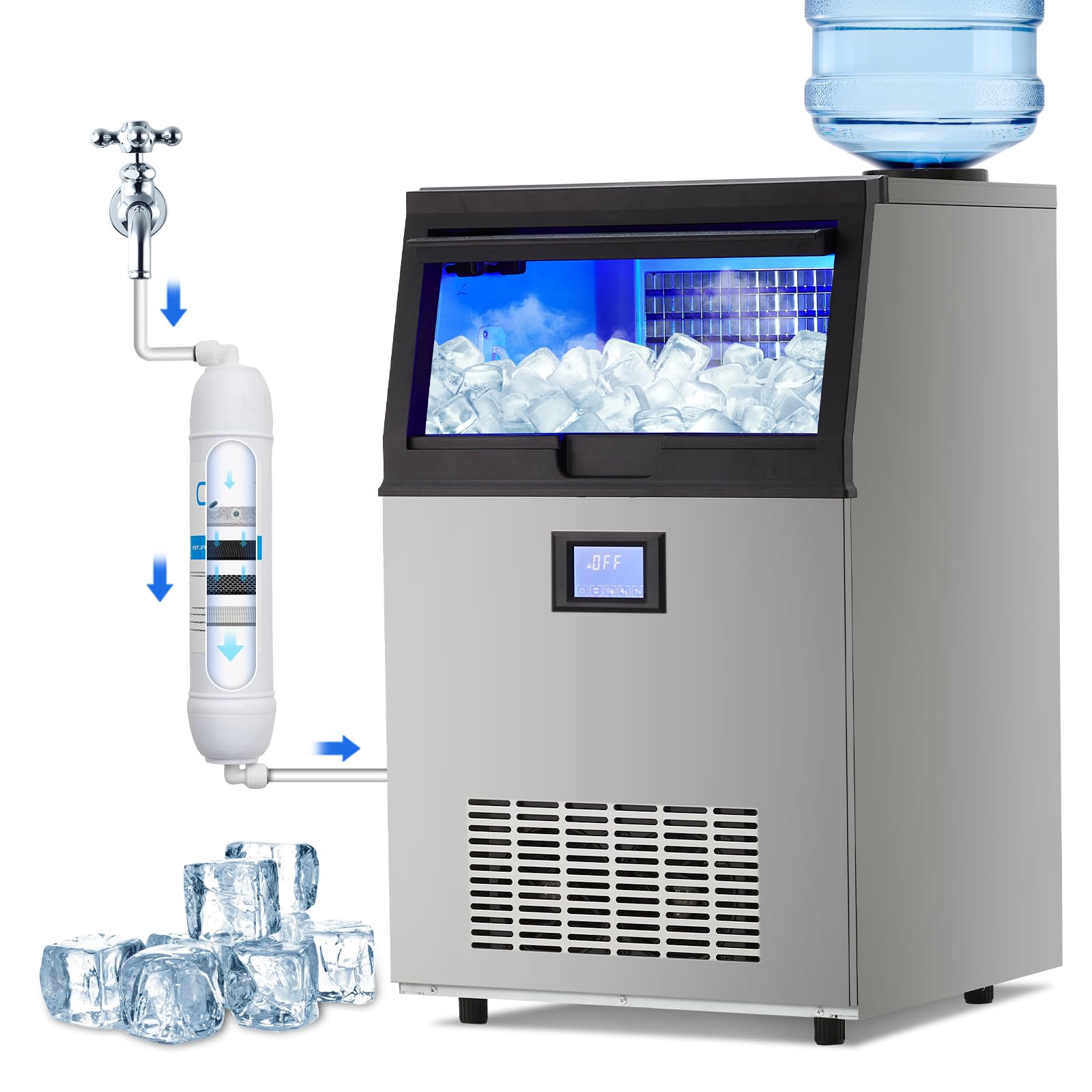 Photo 1 of *Scratches* Garvee Commercial Ice Machine, 100 LBS/24h