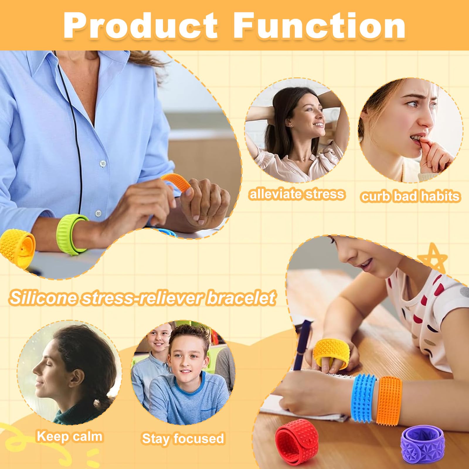 6PCS Sensory Snap Bracelets - Image 4