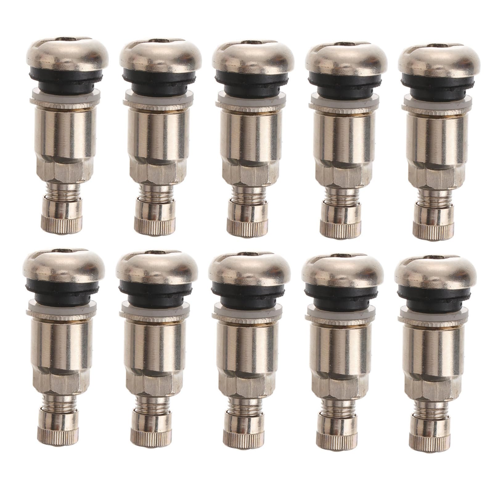 PACKOVE 10 Piezas válvula de neumático Tapones de neumáticos Vástagos de válvulas de neumáticos de Metal Pernos vástagos de válvulas sin cámara vástagos de válvulas para Coche Alta presión