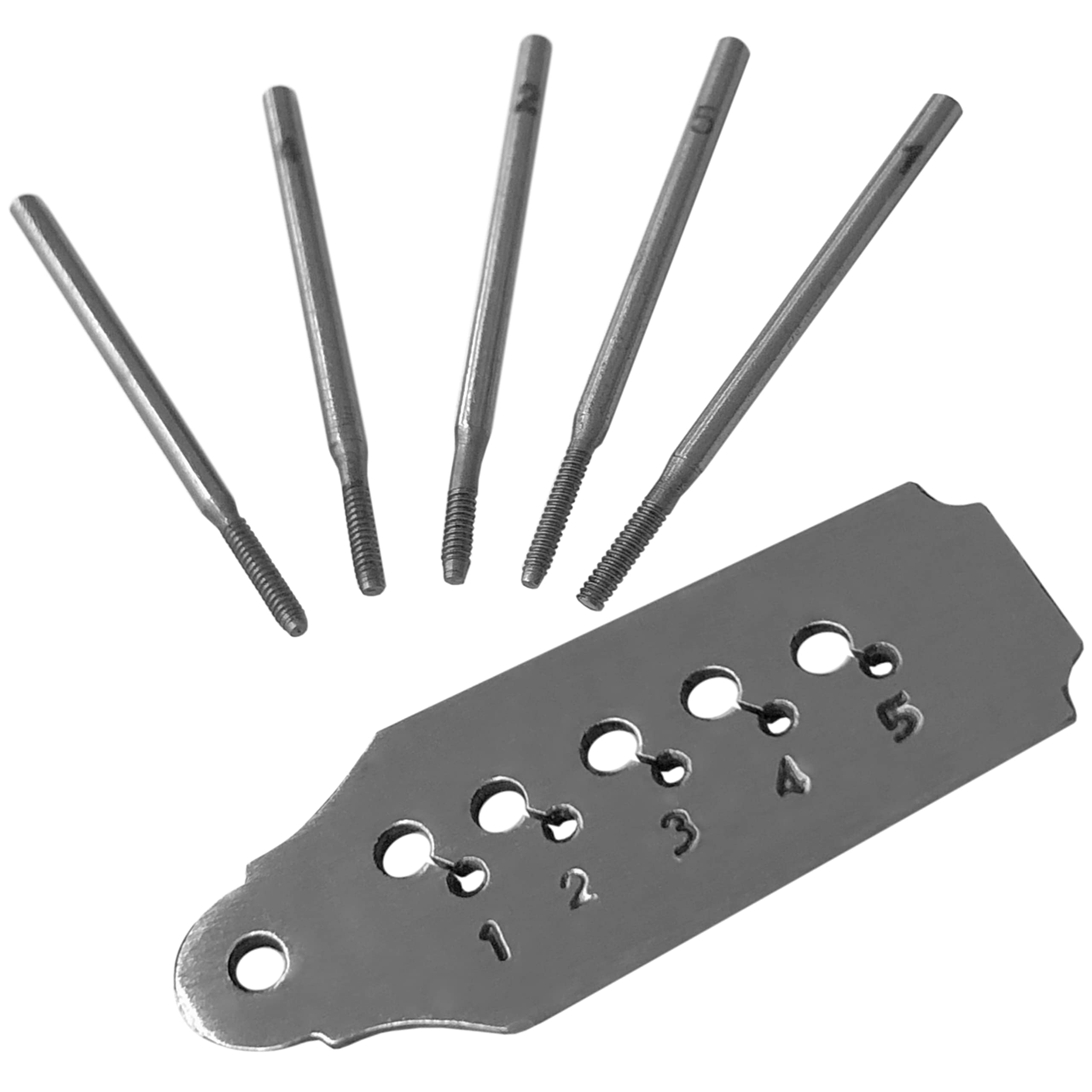 Jewellers Tools 5 Tap & Die Set No 1,2,3,4,5 : Taps And Dies Watch Repair Tool (20)