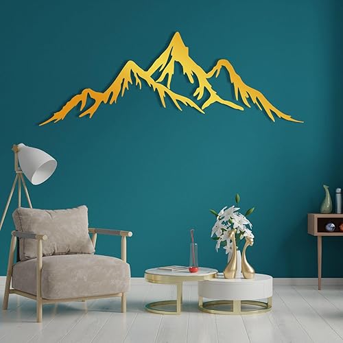 Miniatura 4 de fayholy Arte de pared de montaña de metal, decoración de montaña, arte de pared de metal, letreros de montaña, colgante de pared, regalo de