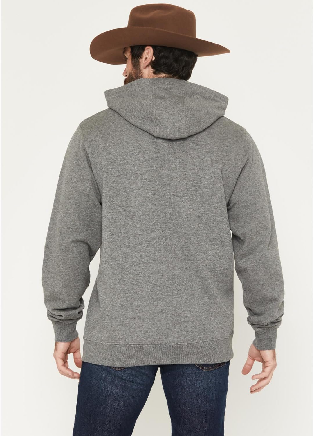 Cinch Men's Grey Logo Essentials Hoodie - Image 4