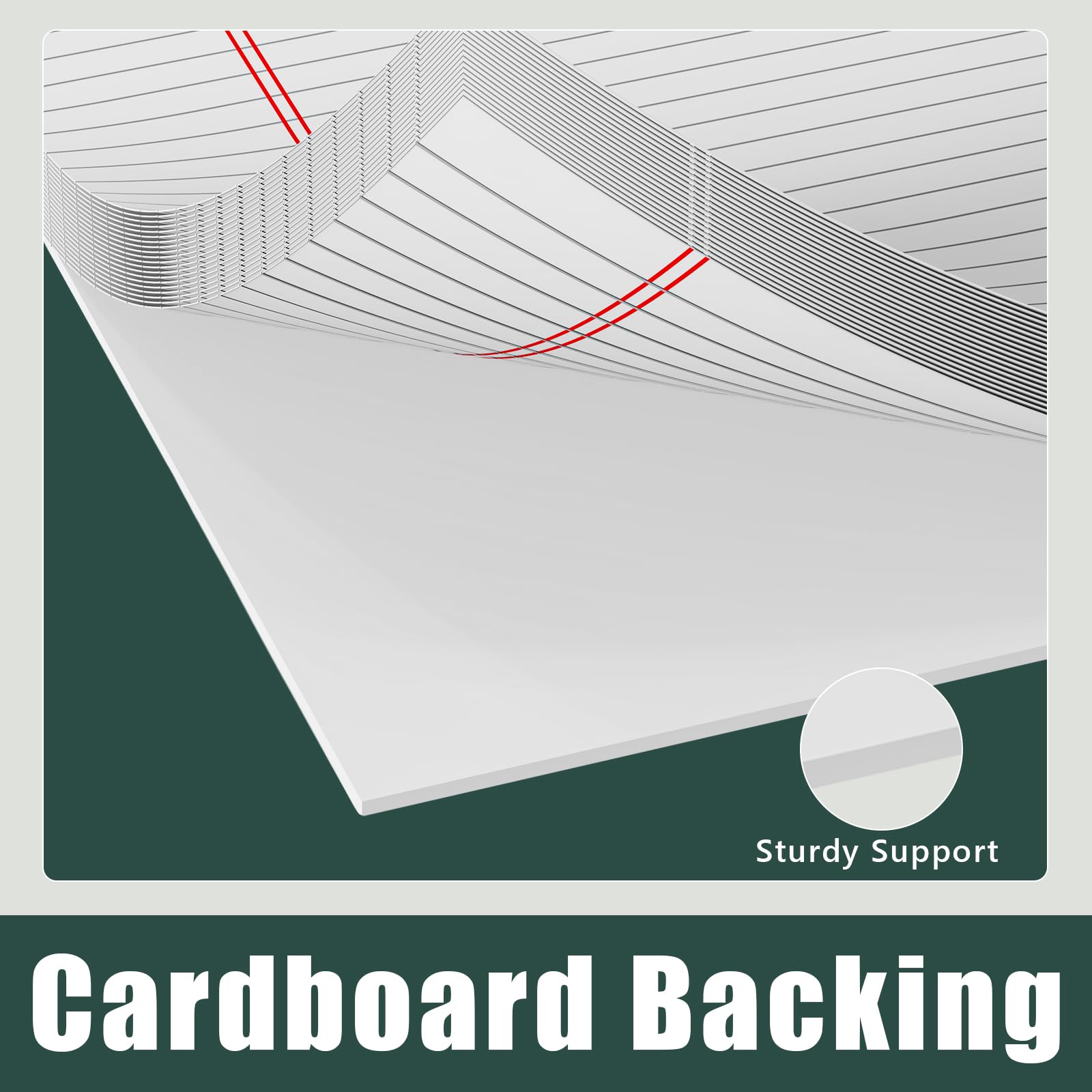 DORFAS Lot de 12 blocs-notes de base de 21,6 x 27,9 cm – Bloc-notes ligné de qualité supérieure de 9,5 kg – Bloc-notes à lignes larges parfaites pour écrire et prendre des notes – 30 feuilles par bloc