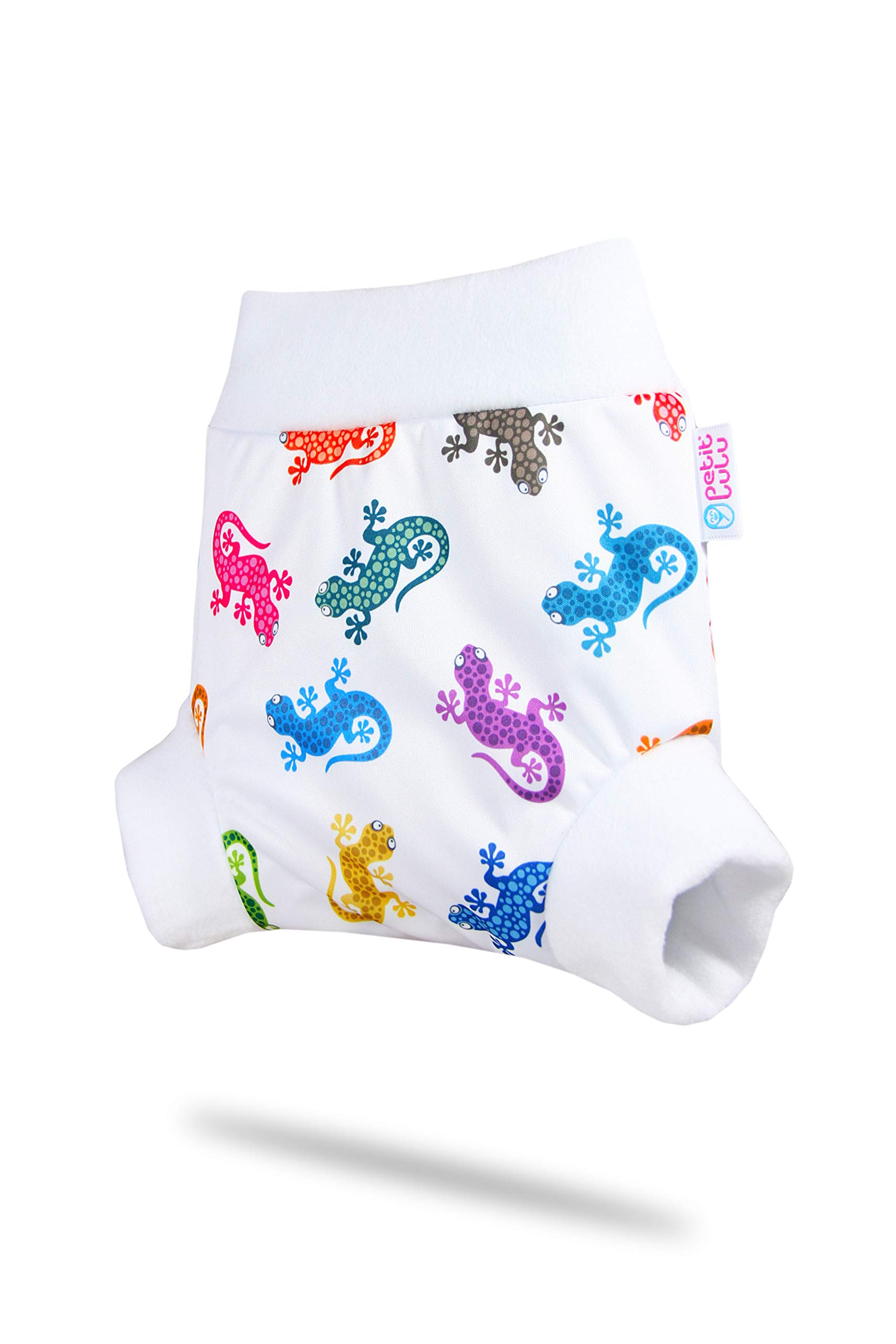 Petit Lulu Überhose (Schlupfüberhose) Größe L (9-13 kg) für Höschenwindeln und Nachtwindeln (Geckos)