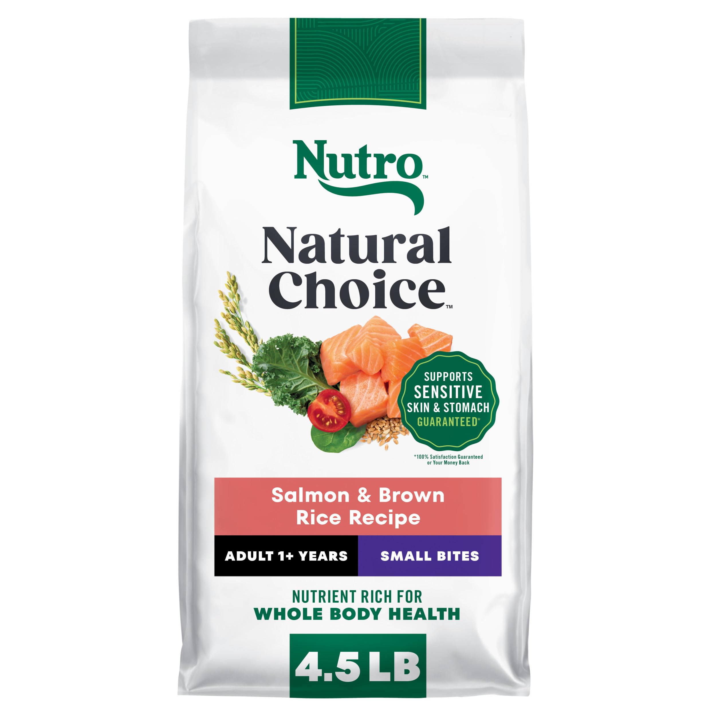 Nutro Natural Choice Small Bites Dry Dog Food, Salmon Recipe, 4.5 lb