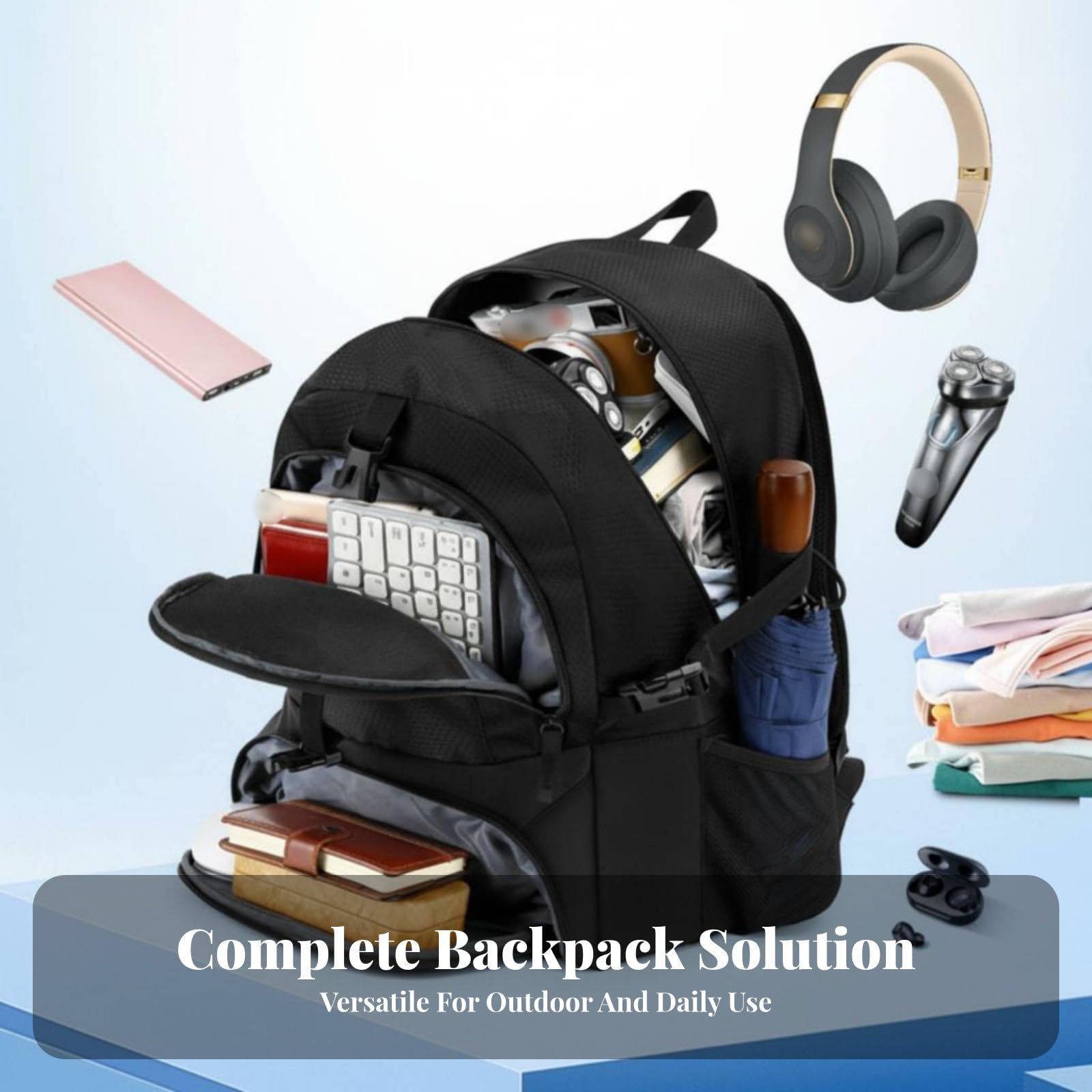 Borsa Sportiva Zaino Palestra Sacca Viaggio Sacca Scarpe Struttura Organizzata Nylon Oxford Porta Palla Scomparto PC Resistente All’umidità Adatta per
