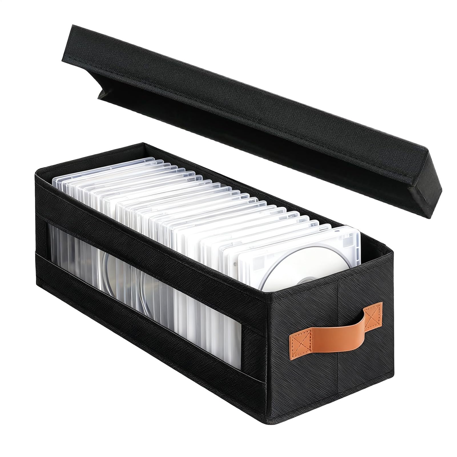 Porte-disque avec fenêtre pour protéger vos livres du bureau
