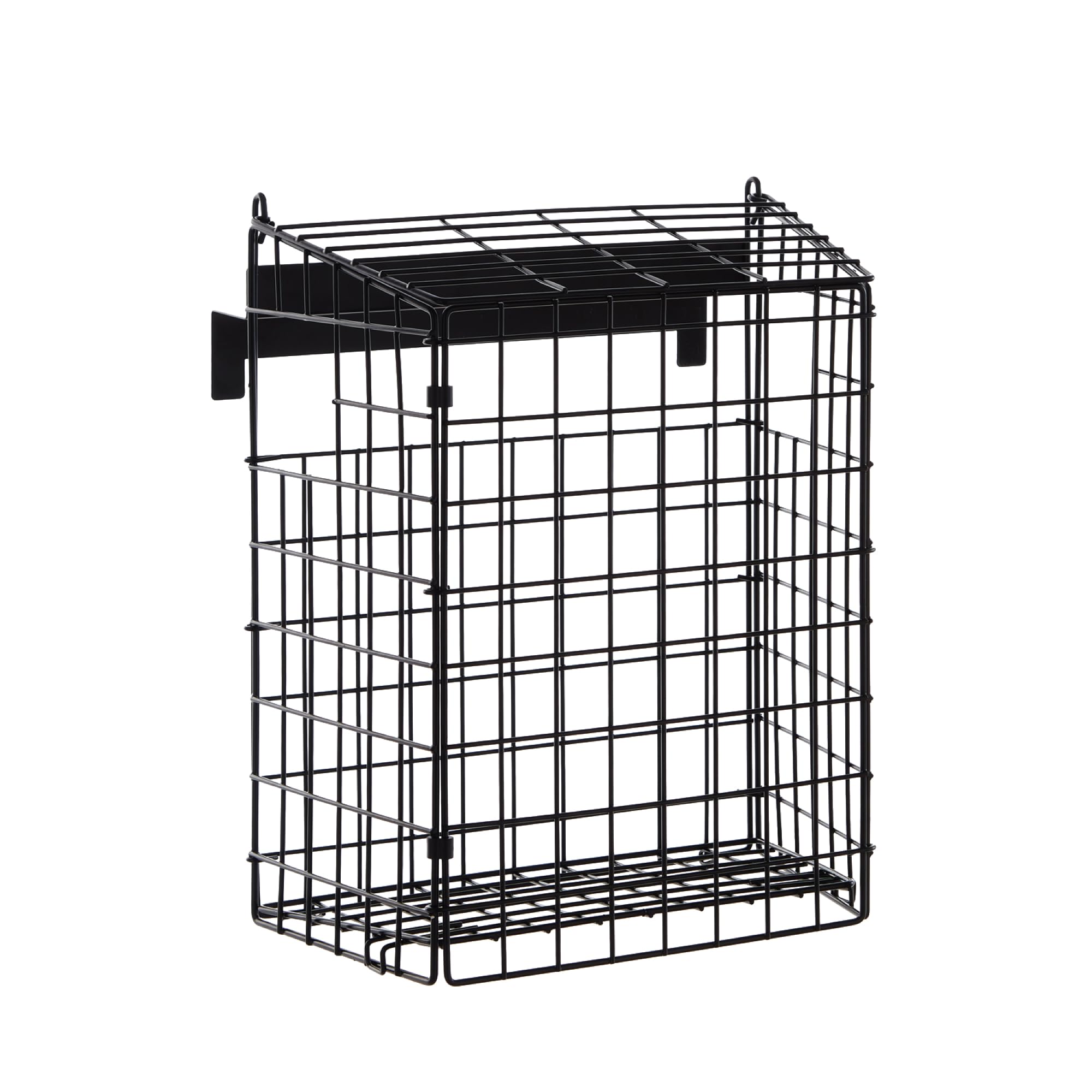 House Of Home Cage aux lettres pour portes en PVC – Noir – Récupérateur de courrier métallique robuste pour animaux domestiques, enfants et protection du courrier – Accès facile par le haut pour