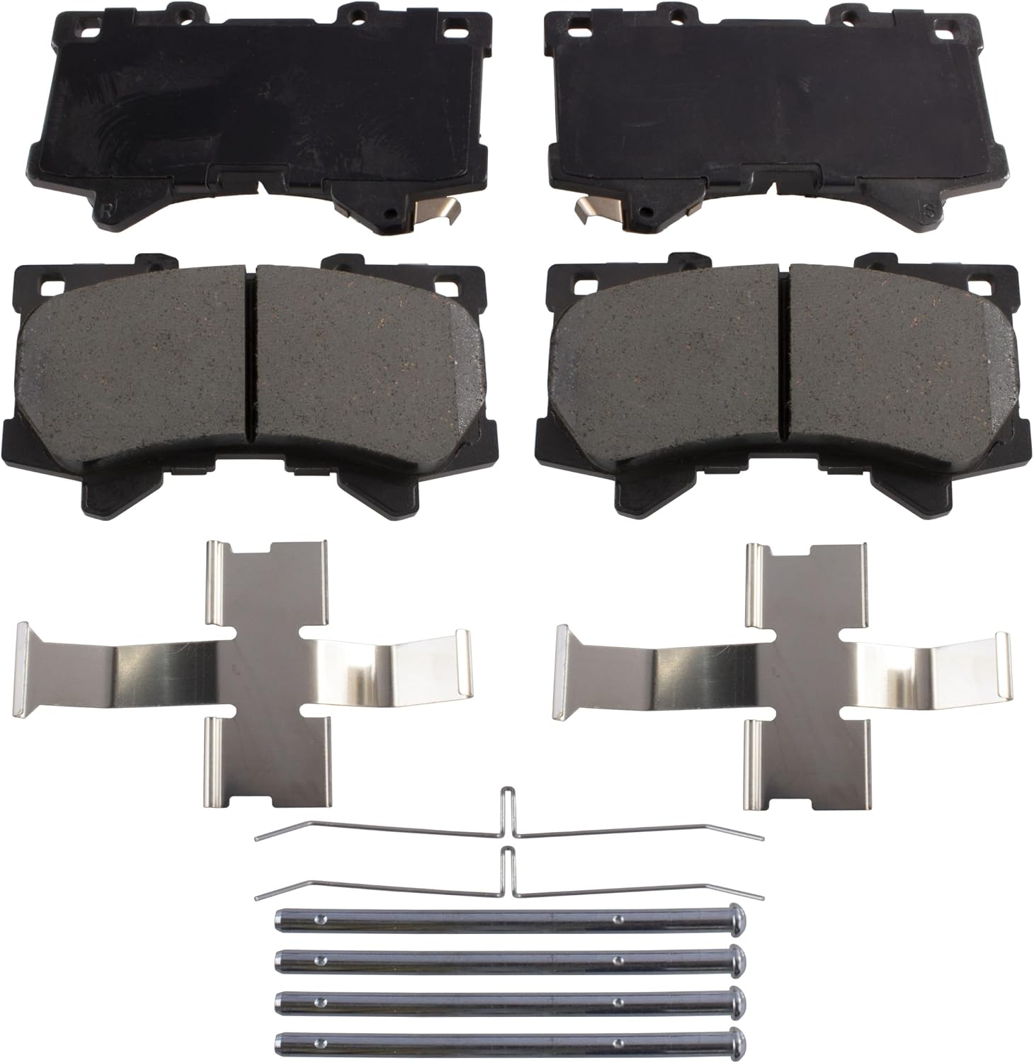 AD2442 OEM ADVICS Ultra-Premium Ceramic Disc Brake Pad Set - Compatible with Select Lexus GX550, LX600; Toyota Land Cruiser, Sequoia, Tacoma, Tundra; FRONT