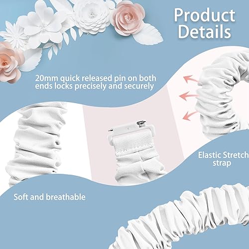 Miniatura 6 de Bandas compatibles con GarminActive 5, Garmin VenuVenu Sq Band, Vivoactive 3Vivoactive 3 Music Watch, banda elástica de 0.787 pulgadas de repuesto