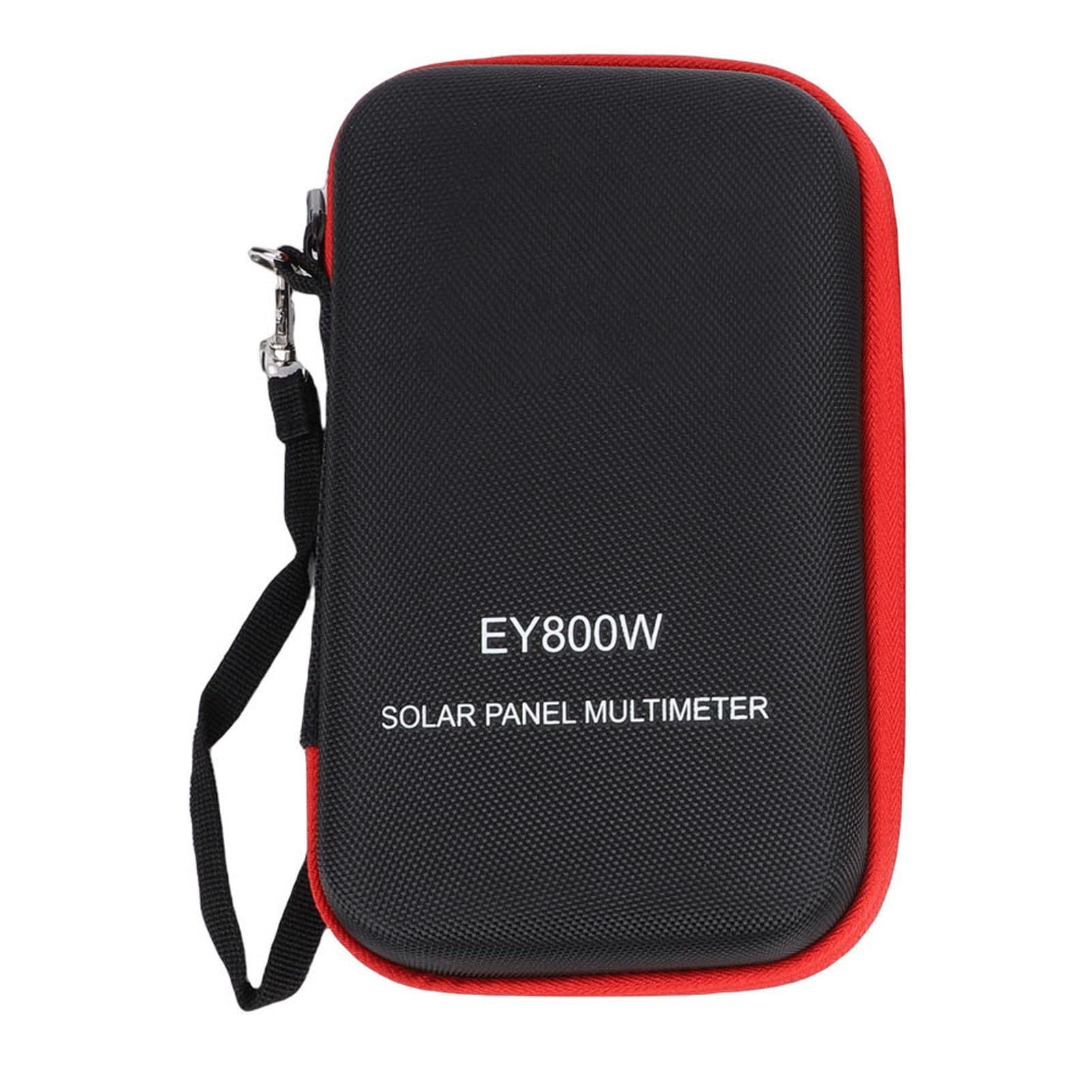 Elprico Tester per Pannelli Solari 5-800 W 12-60 V 0-35 A, Display LCD Multimetro Fotovoltaico MPPT Manuale Automatico, con Borsa EVA, per la Risoluzione dei Problemi del Solare