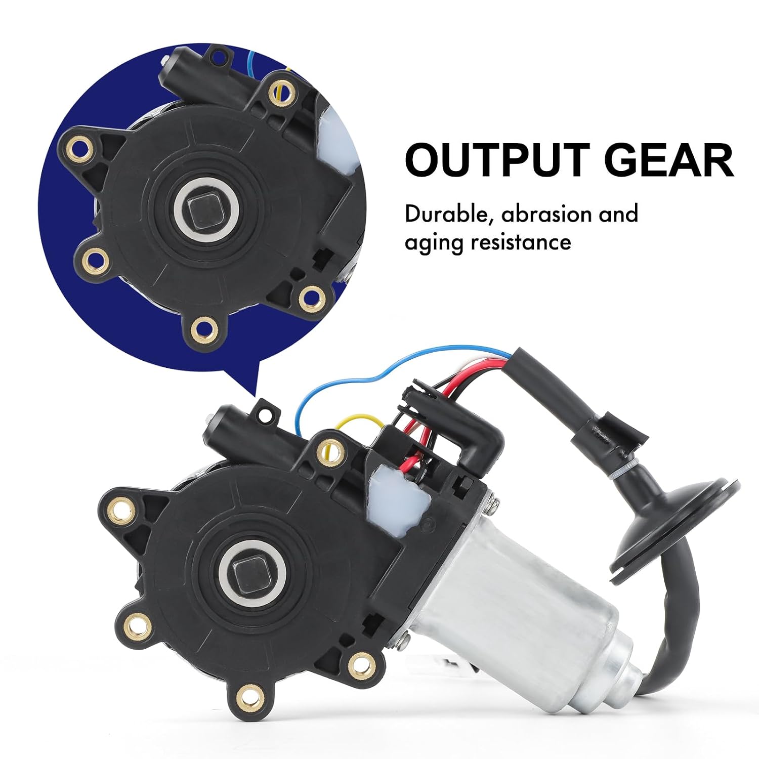 Window Lift Motor Fits for 2003-2007 Infiniti G35 and 2003-2009 Nissan 350Z Front Left Driver Side with Anti-Pinch Function
