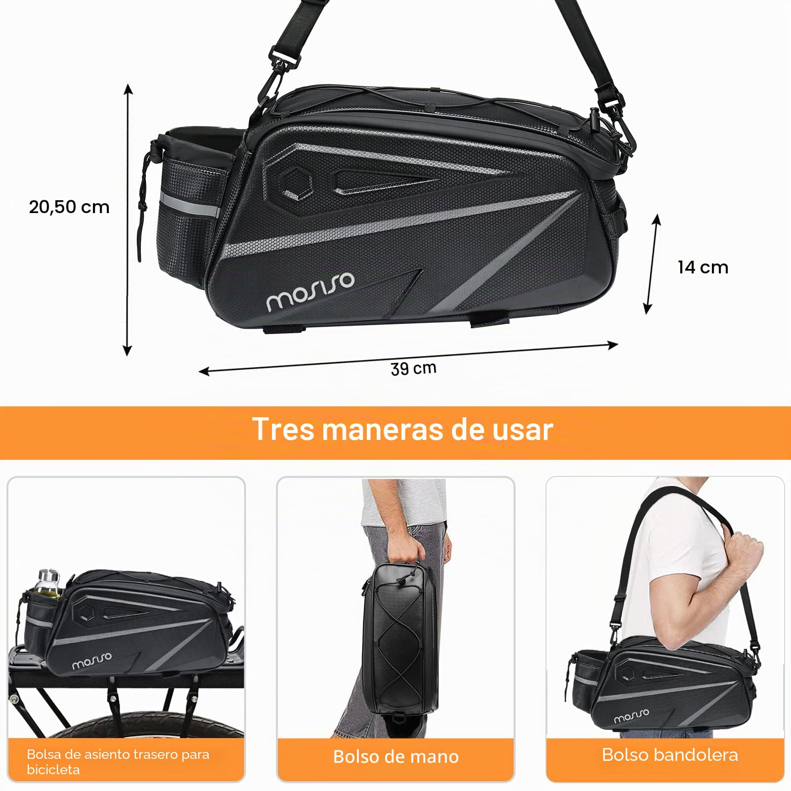 MOSISO Bike Pannier/Rack Trunks
