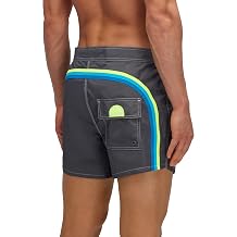 SUNDEK Mens Fixed Waist Boardshort, Swim Trunks 14" Length 3" Inseam