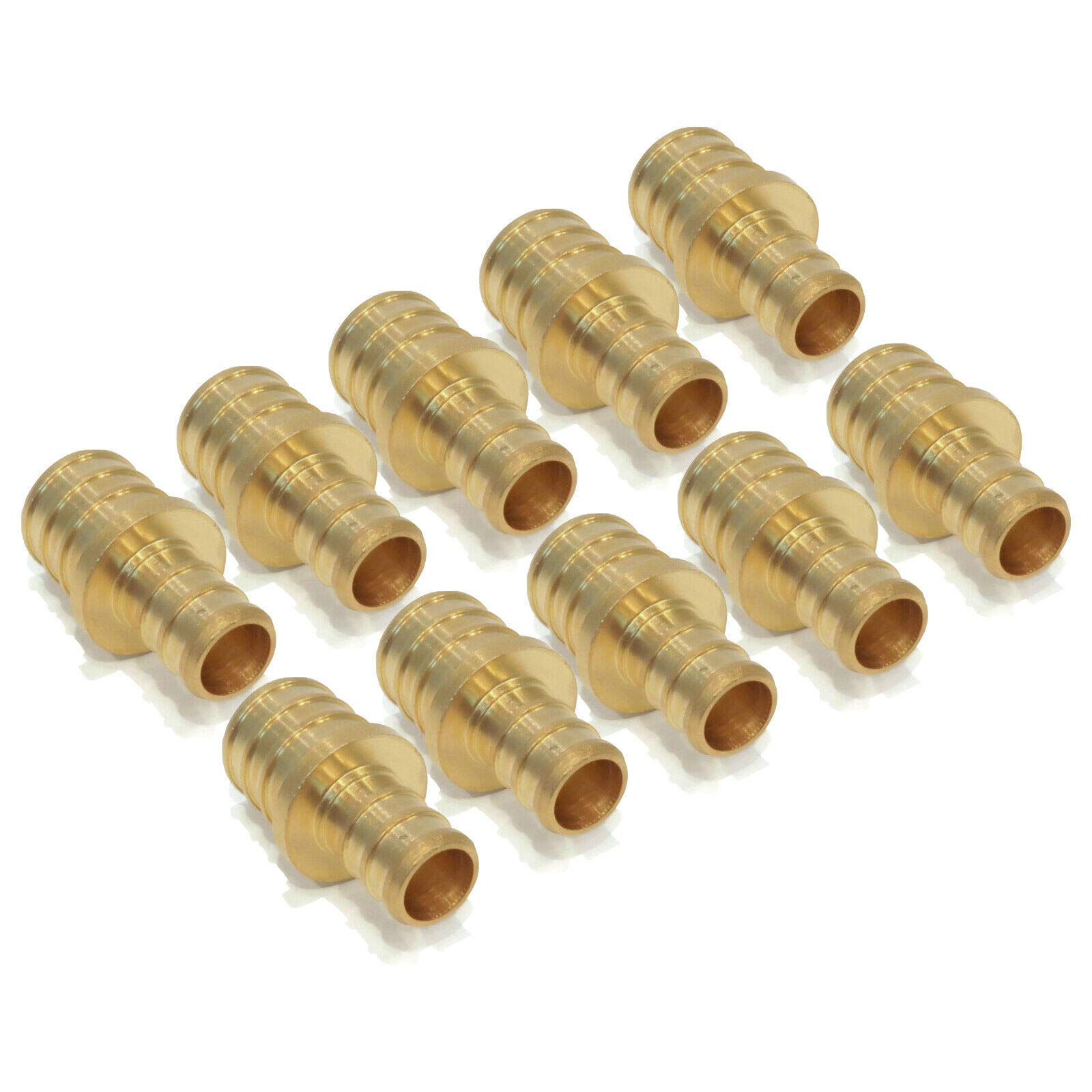 (10) 3/4" x 1/2" PEX Brass Lead Free REDUCING COUPLINGS Replace Everhot BPF7005 by The ROP Shop