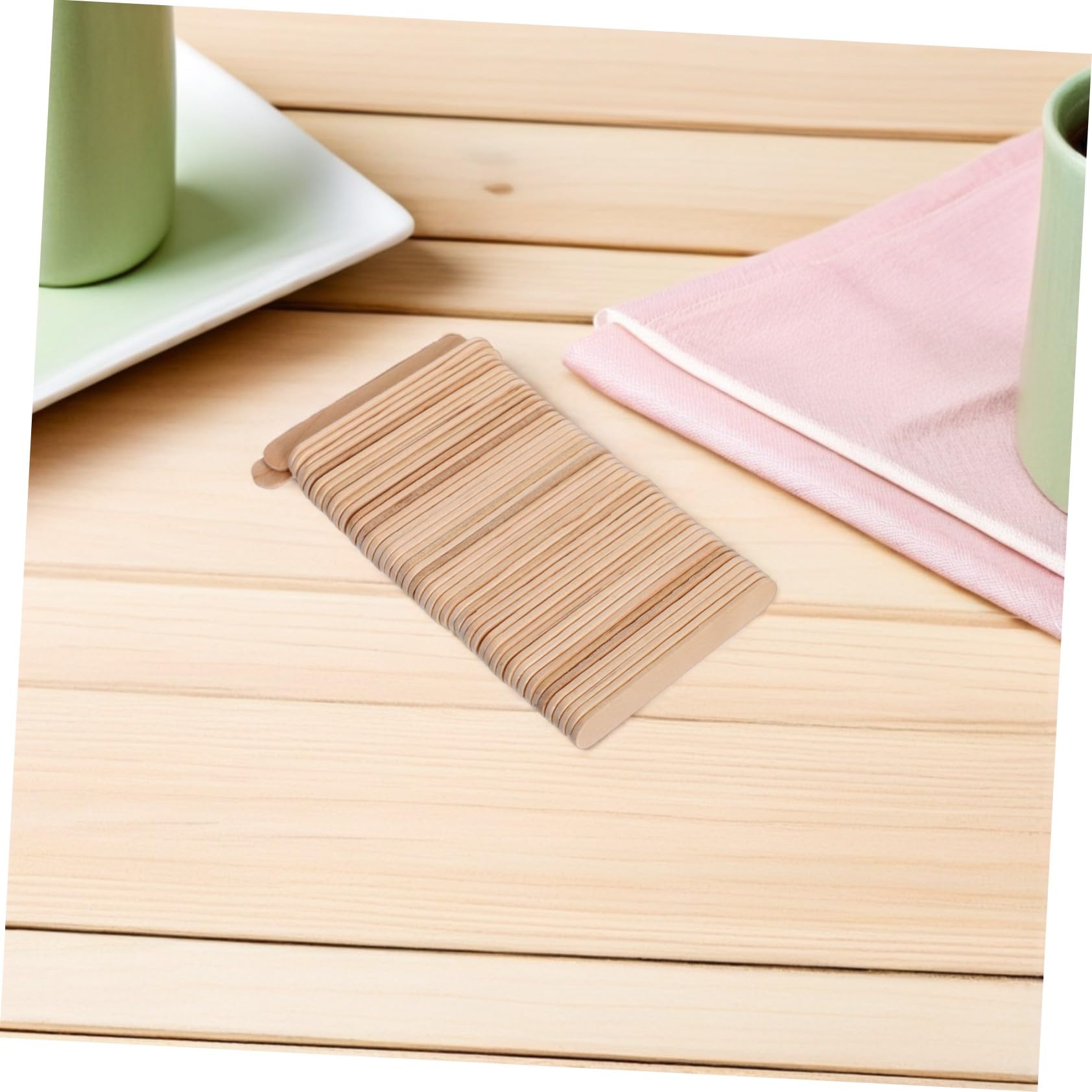 Bastoncini di Legno per Artigianato 1000 Pezzi, Naturali | Scuola e Apprendimento Pratico, Facili da Decorare, Adatti a Bambini e Adulti