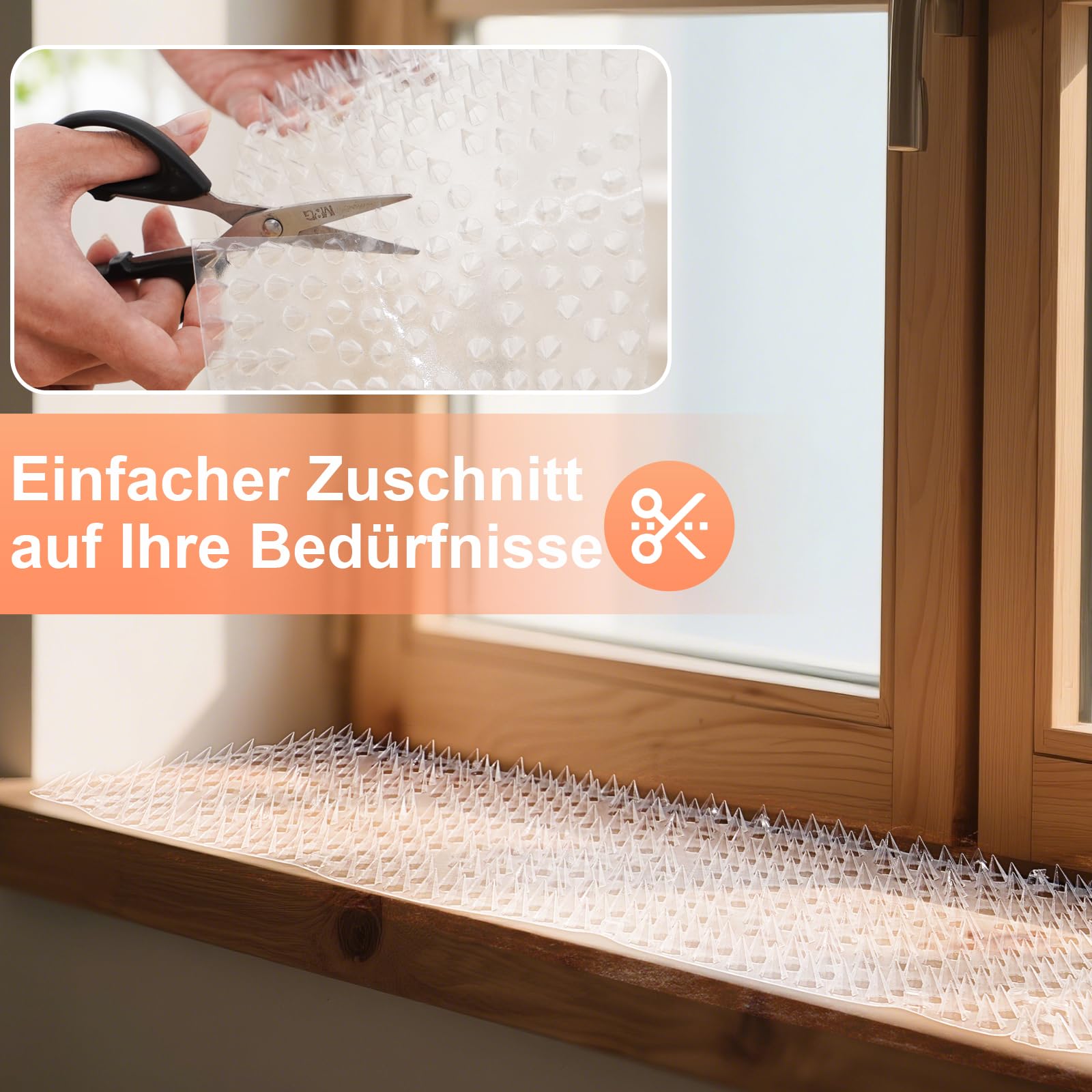 Uross Mata ochronna dla kotów – zestaw bariery dla kotów (10 sztuk) 41 x 33 cm kwadratowa – mata Scat Mat z 2,5 cm plastikowymi kolcami, mata ochronna dla kotów, środek odstraszający koty, psy, do
