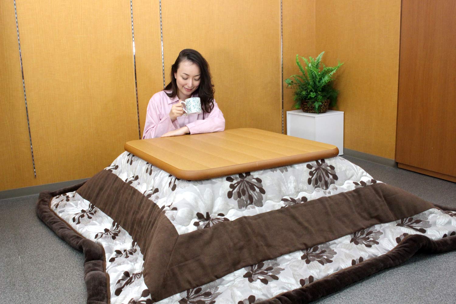 ●新品● ロマンス / こたつ掛けふとん 正方形 (ブラウン) 送料200円□wt044□京都ロマンス小杉 こたつ掛けふとん(正方形) 17420