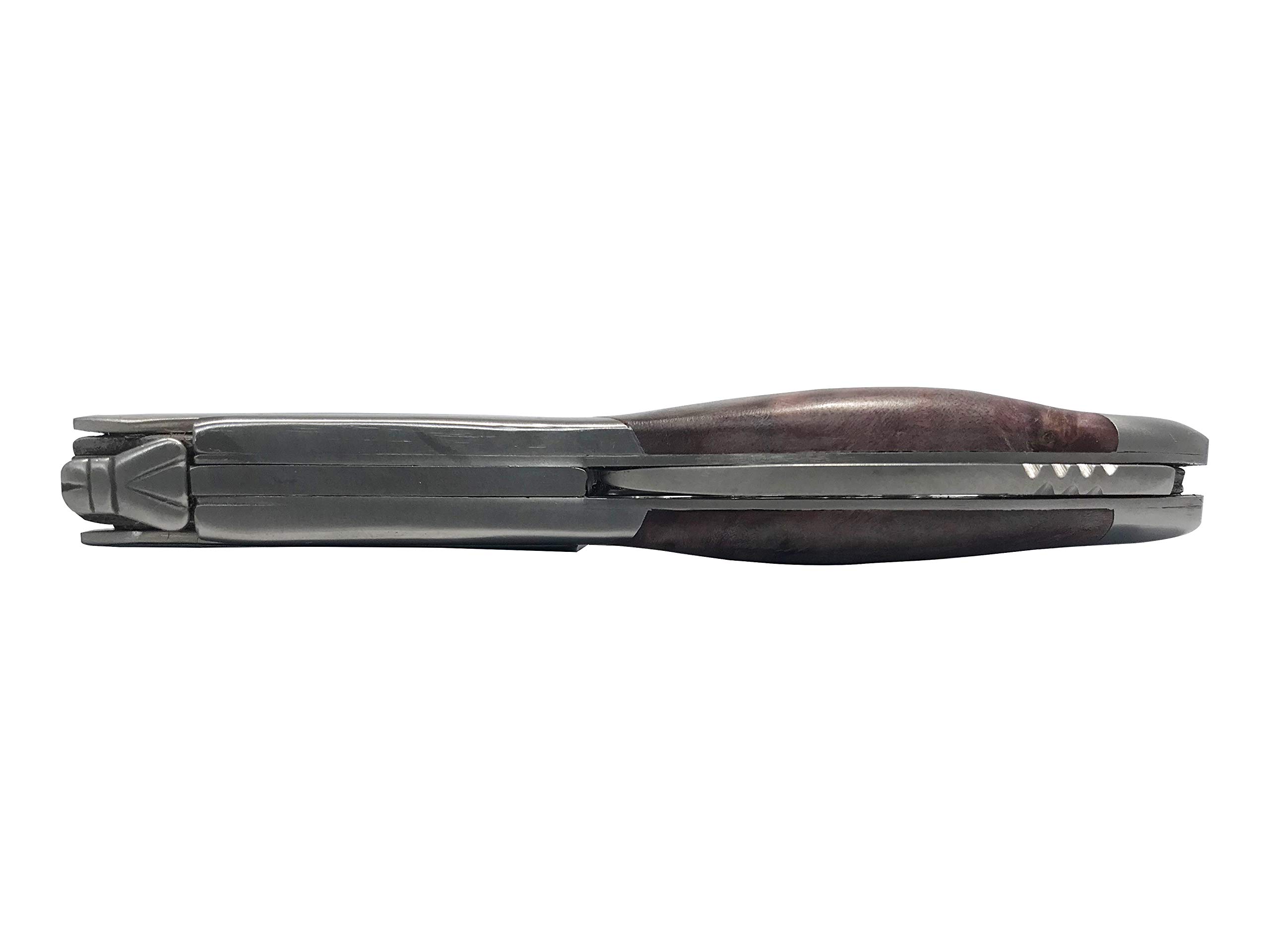 Laguiole En Aubrac Sommelier Kellner-Korkenzieher, Buckeye Burl Weingriff, Weinöffner mit Folienschneider & Flaschenöffner