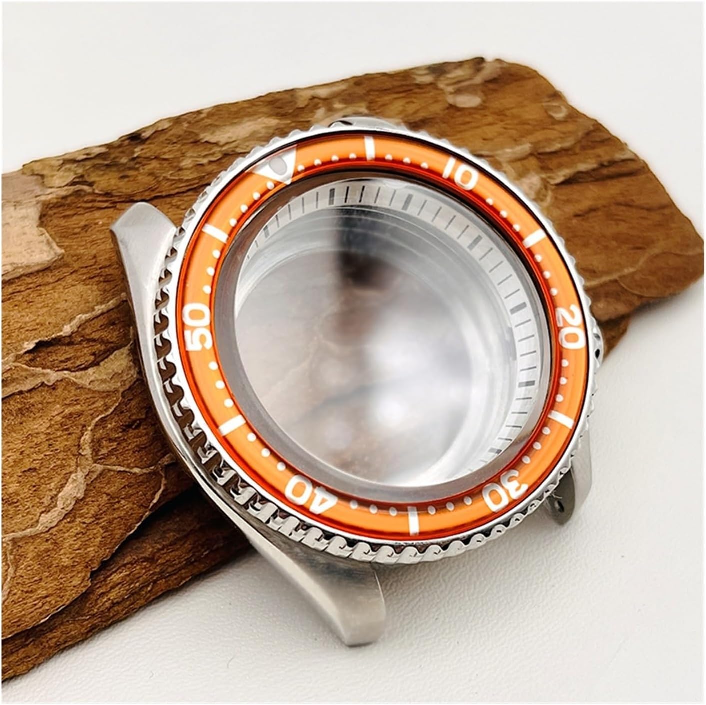 41mm Frosted Watch case with Strap 316L Stainless Steel for Seiko NH34 NH35  NH36 NH38 Movement 31mm Dial [SDFGUL] 41mm NH35ケースドームガラス、NH35 NH36/34ムーブメント対応、28.5mm文字盤(Palevio