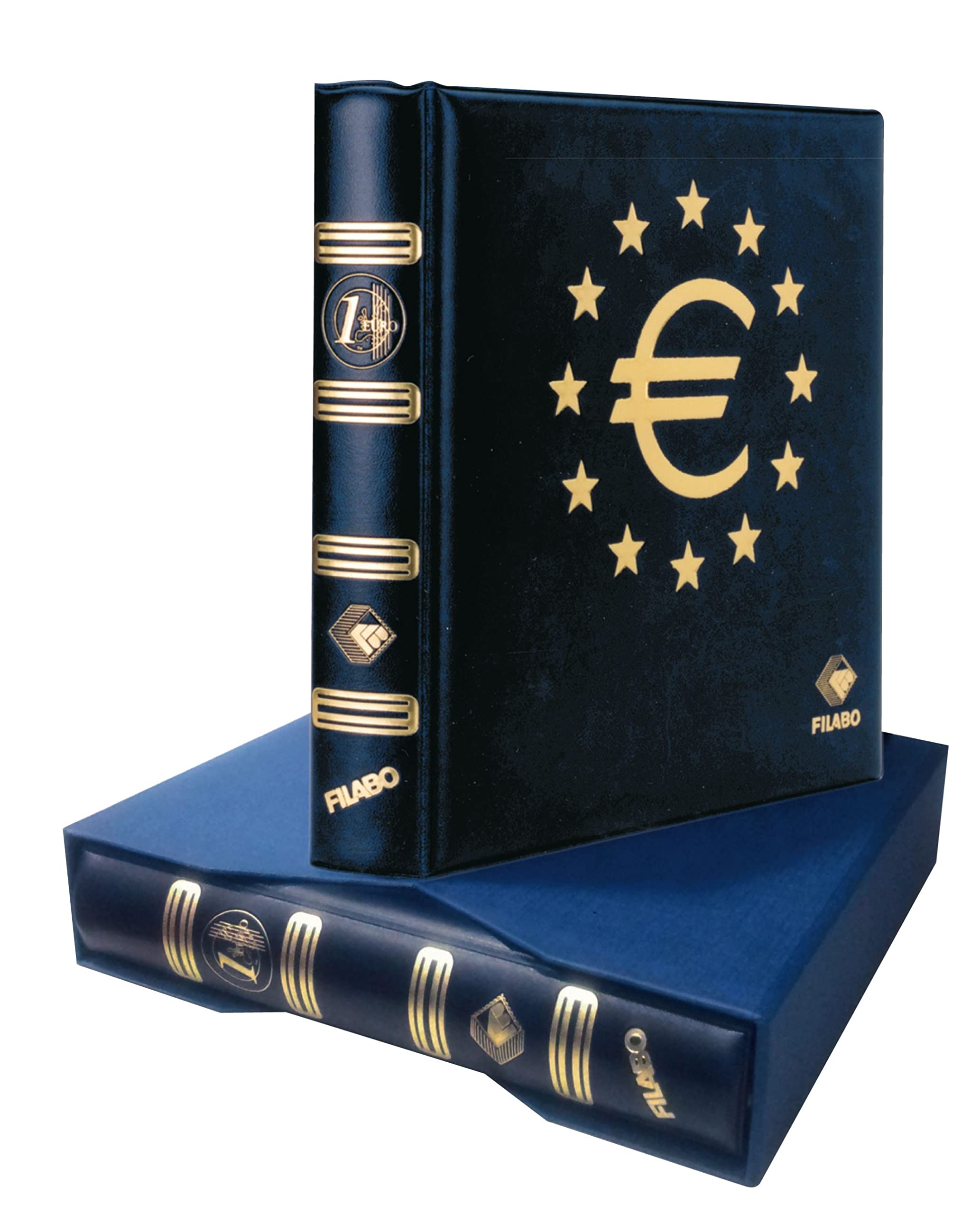Genérico ÁLBUM Monedas Euro SKAY Azul con CAJETÍN