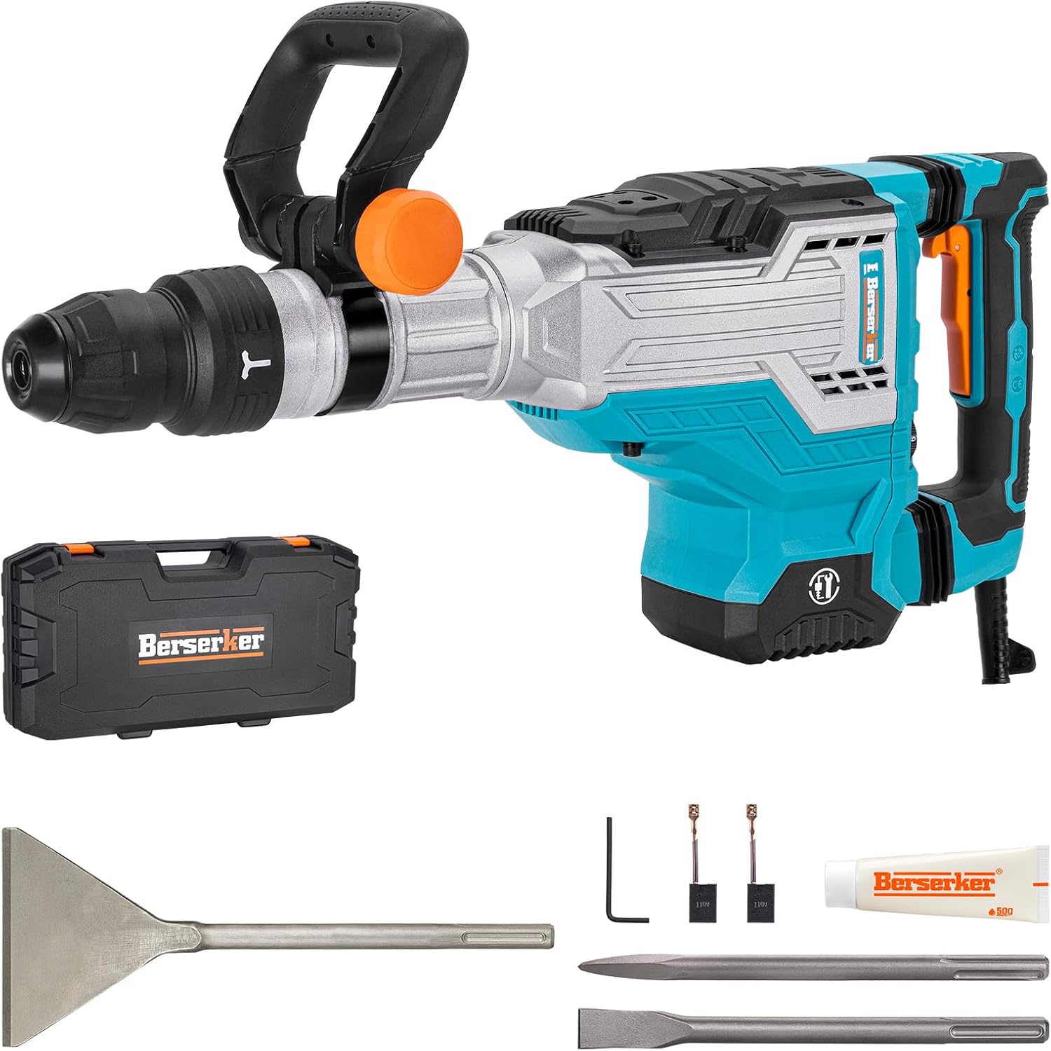 Berserker 25-Pound SDS-Max Demolition Jack Hammer with 6 x 15 In. SDS Max Wide Scaling Chisel