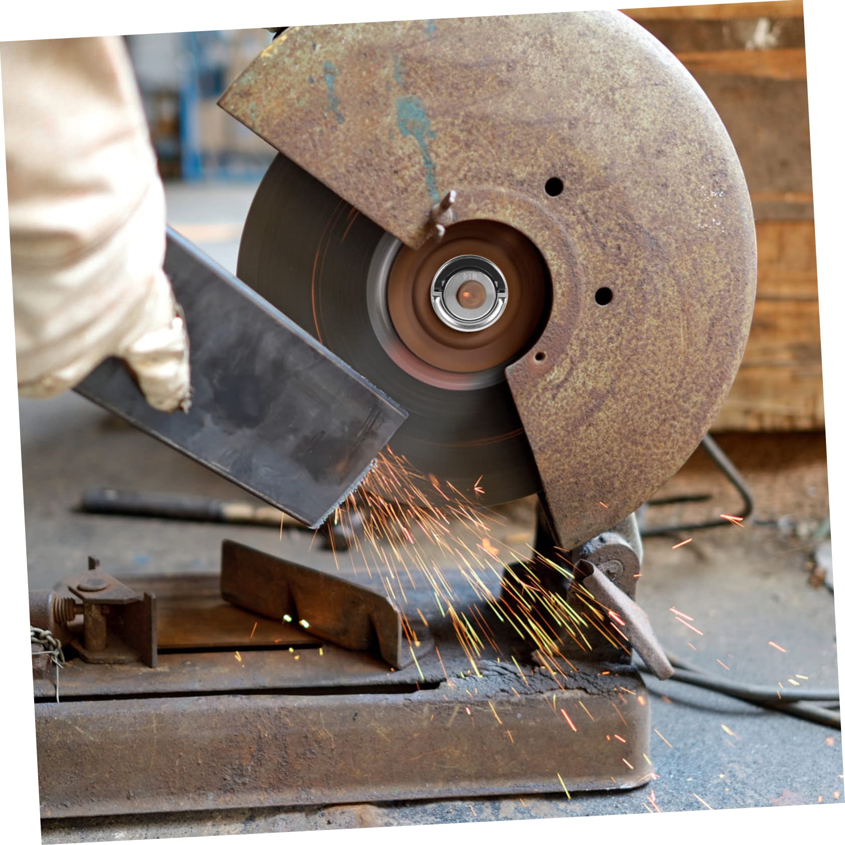 OSALADI 14mm Angle Grinder Pressure Plate Lock Nuts Steel Platen Compatible Easy Install