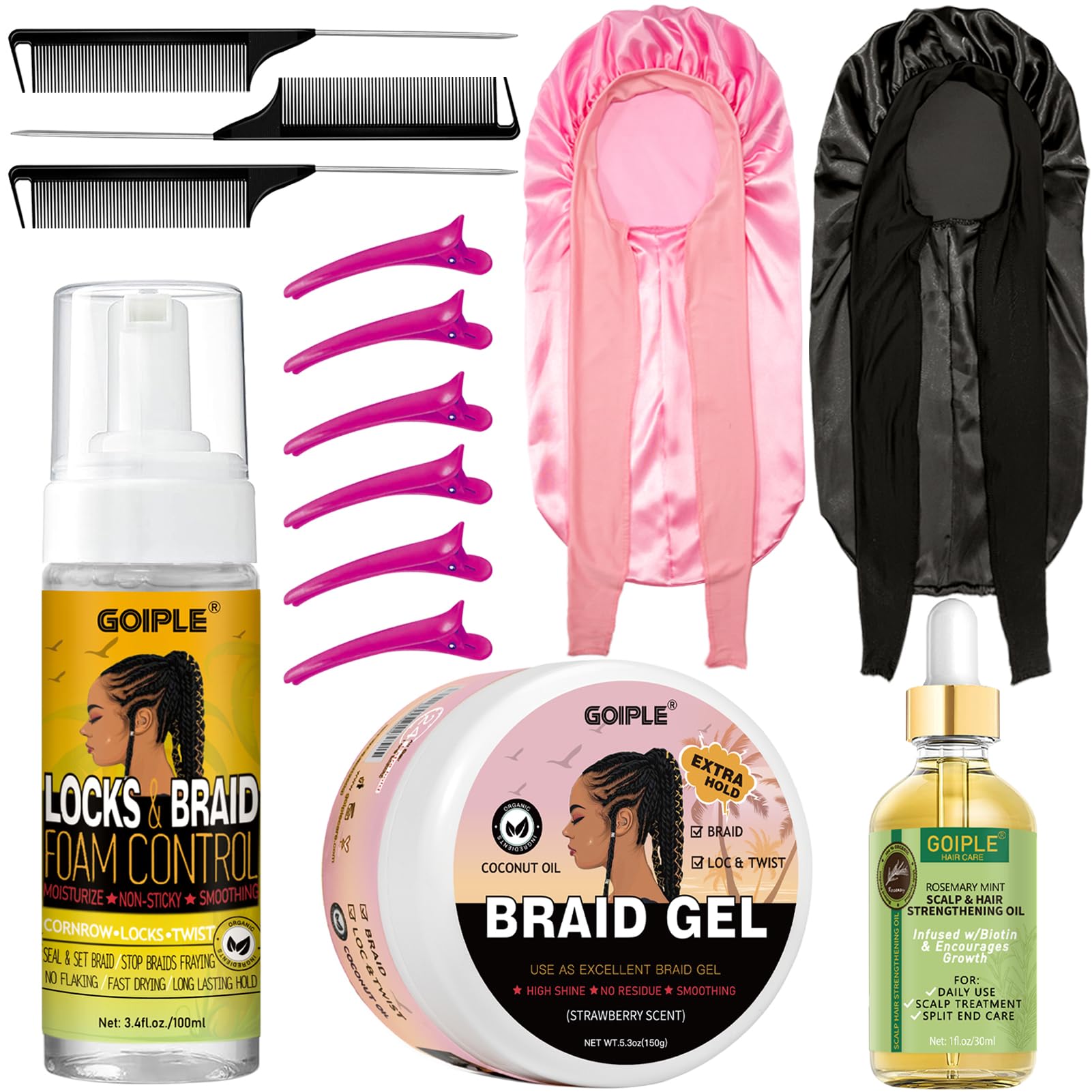 Goiple 14pc Extra Hold Braiding Kit