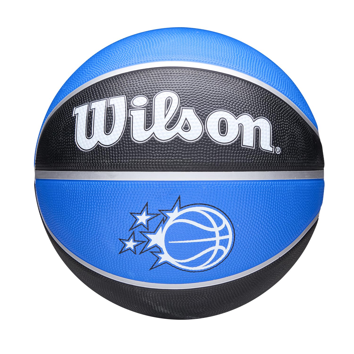 Wilson NBA Team Tribute Basketball, Orlando Magic, Indoor/Outdoor Performance Cover Basketball, Colour: Blue, Size: 7