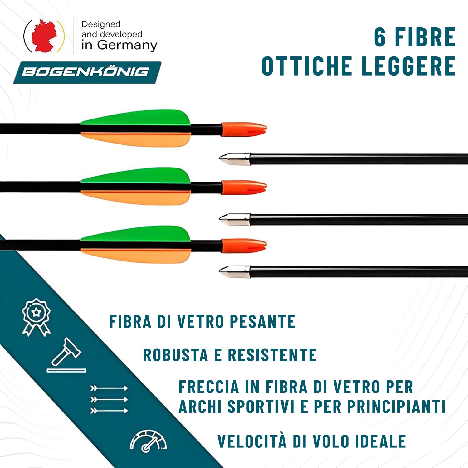 Arco Professionale, Arco e Frecce per Adulti, 18 kg, con Accessori, per Tiro con l'Arco e Frecce Professionale