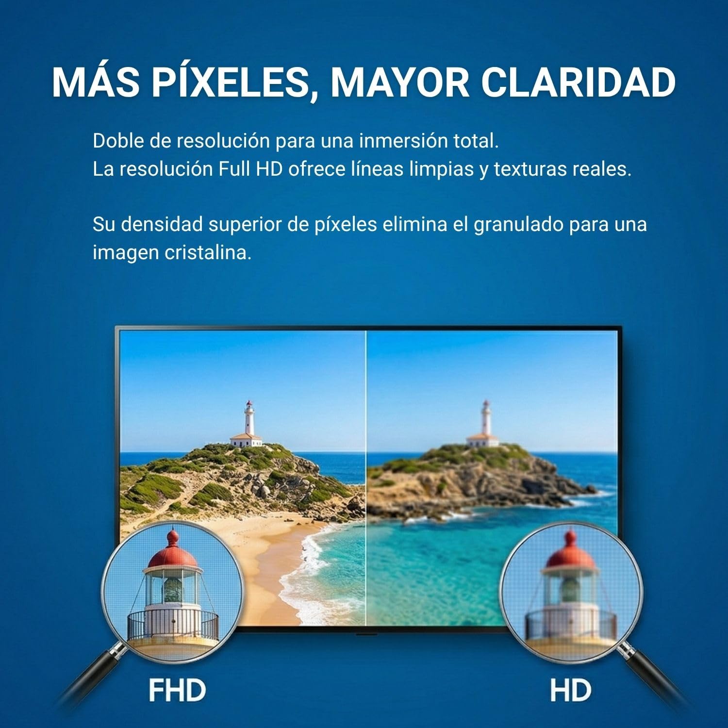 Daewoo 40VB56FV Smart TV 40 Pulgadas Full HD, HDR10, Dolby Audio, WiFi, HDMI, Diseño Sin Marcos (Frameless), Funciones de accesibilidad, Gama 2026