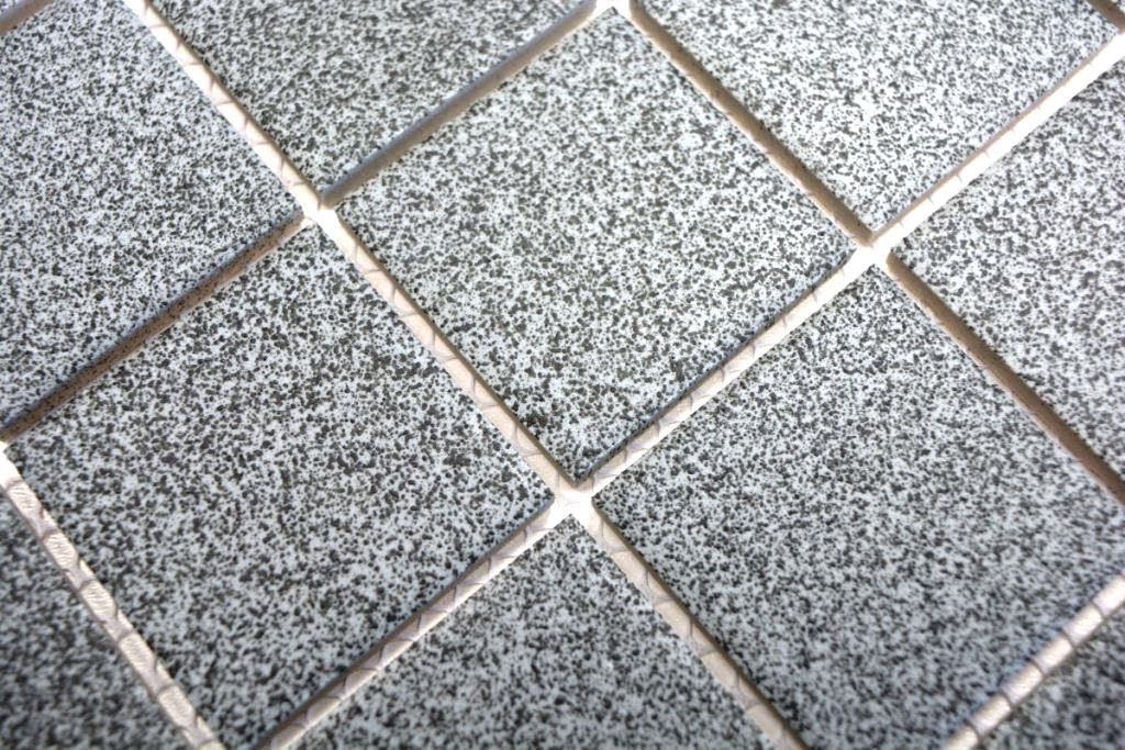 Carrelage Mosaïque Carré Damier R10B Noir Et Blanc Antidérapant En Céramique Bac De Douche