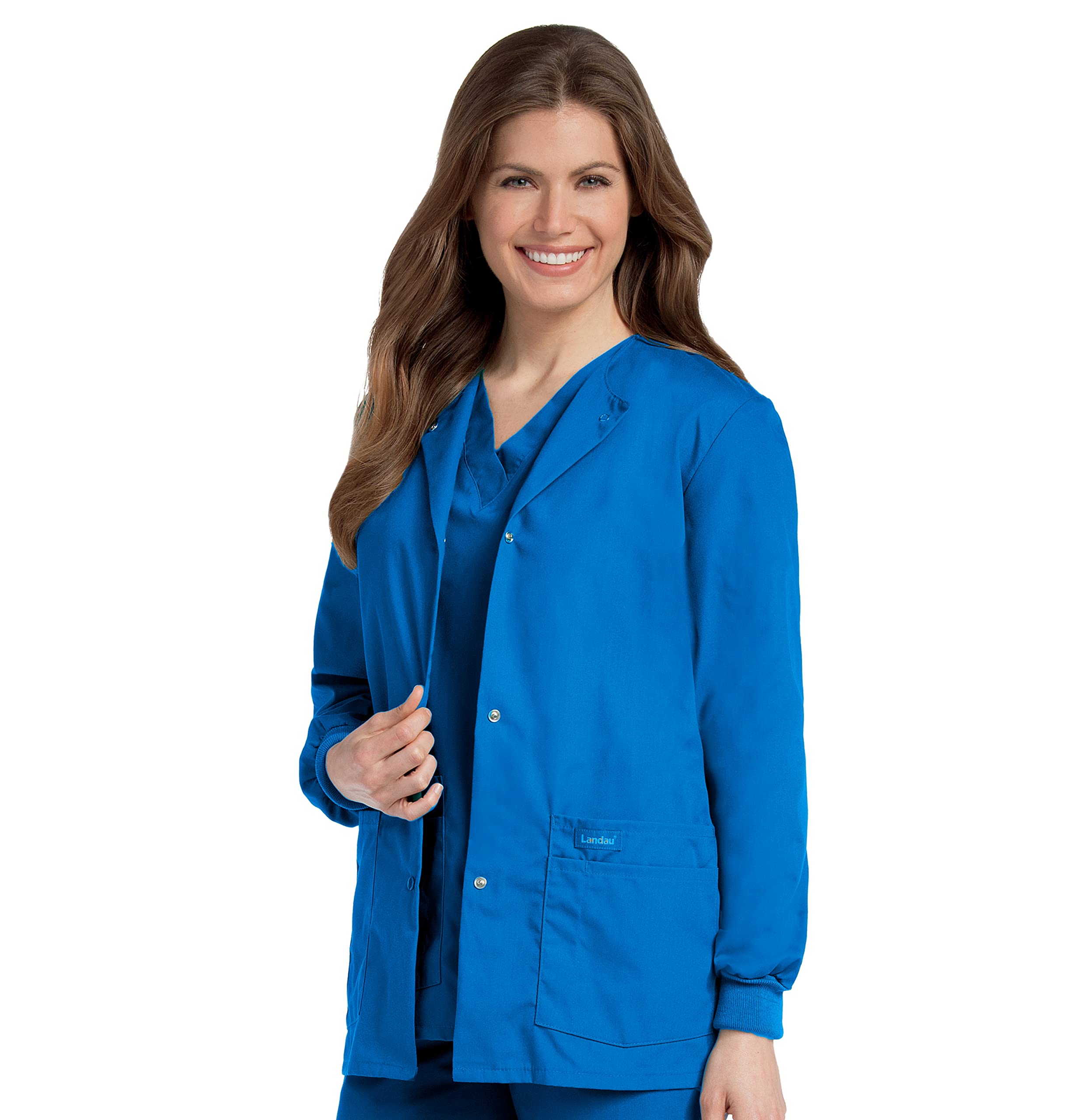 Women's Relaxed Fit 4-Pocket Scrub Jacket