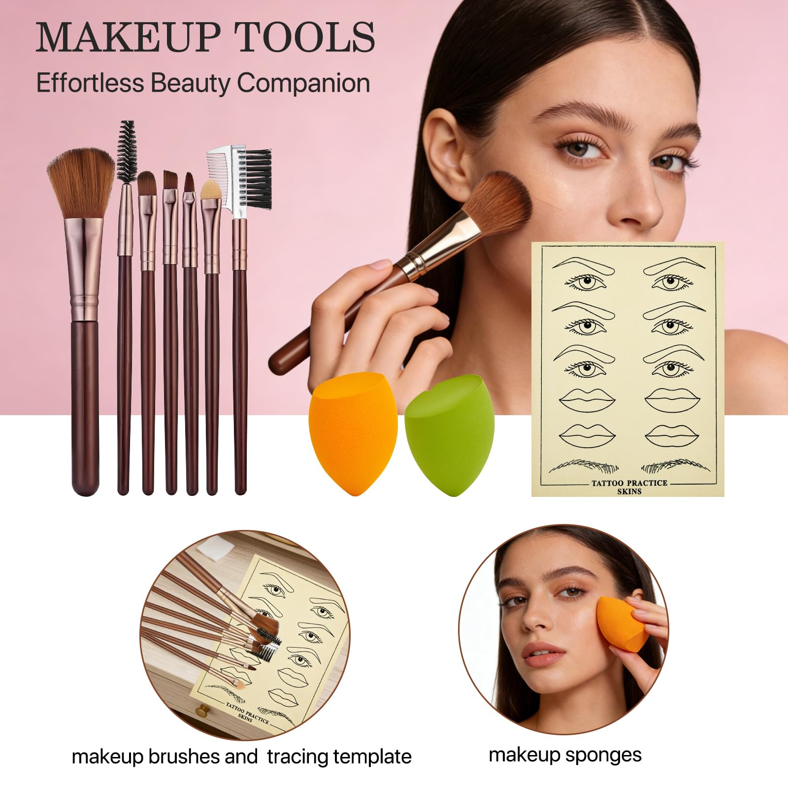 All in One Makeup Kit for Women with Foundation, Eyeshadow and Brushes