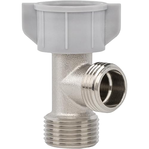 LUXE Bidet 7/8" x 7/8" x 1/2" Hybrid Metal & Plastic Cold Water T-Adapter for Bidets, Only Compatible with NEO Series Bidets Attachments