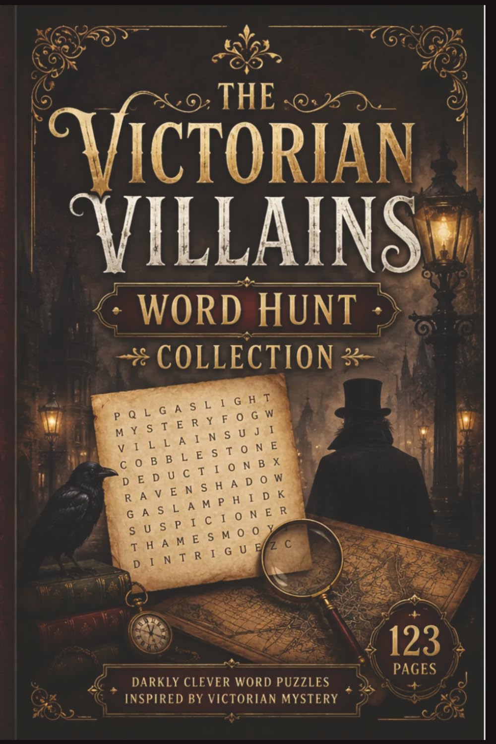The Victorian Villains Word Hunt Collection: 60 Hard Word Search Puzzles for True Crime Enthusiasts: A Detective Mystery Collection of Historical ... Detective: True Crime Case File Puzzles)
