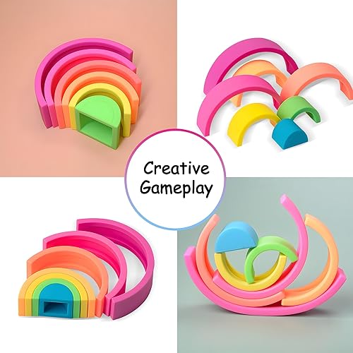 Vista 39 de Bloques de construcción suaves para niños pequeños, bloques para niños de 6 meses en adelante, bloques apilables grandes y creativos, 20 piezas