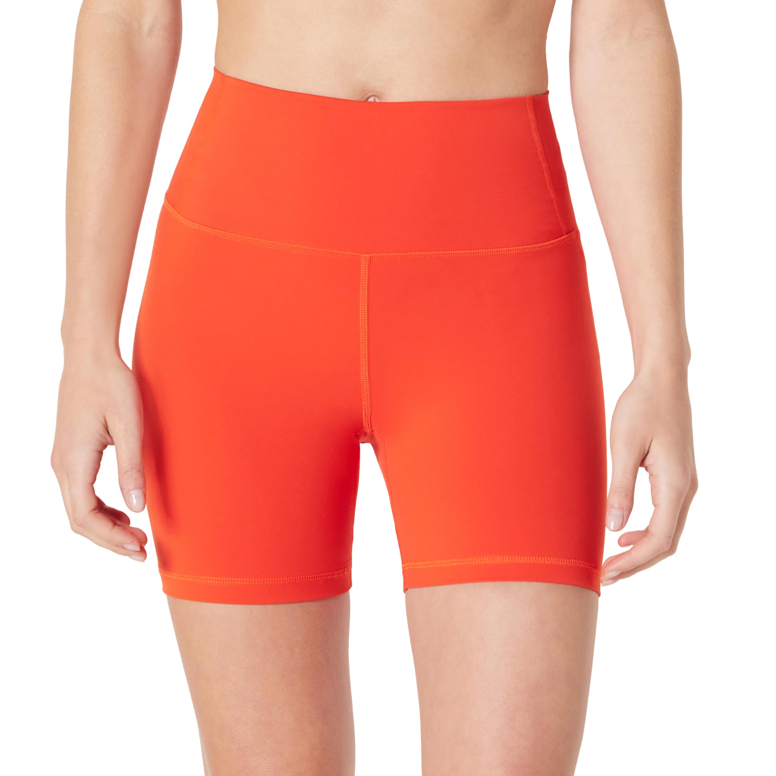 Amazon Essentials Damen Sportliche Anschmiegsame FormFlex-Radlerhose mit Taschen und Hoher Taille, 17,8cm Beininnenlänge