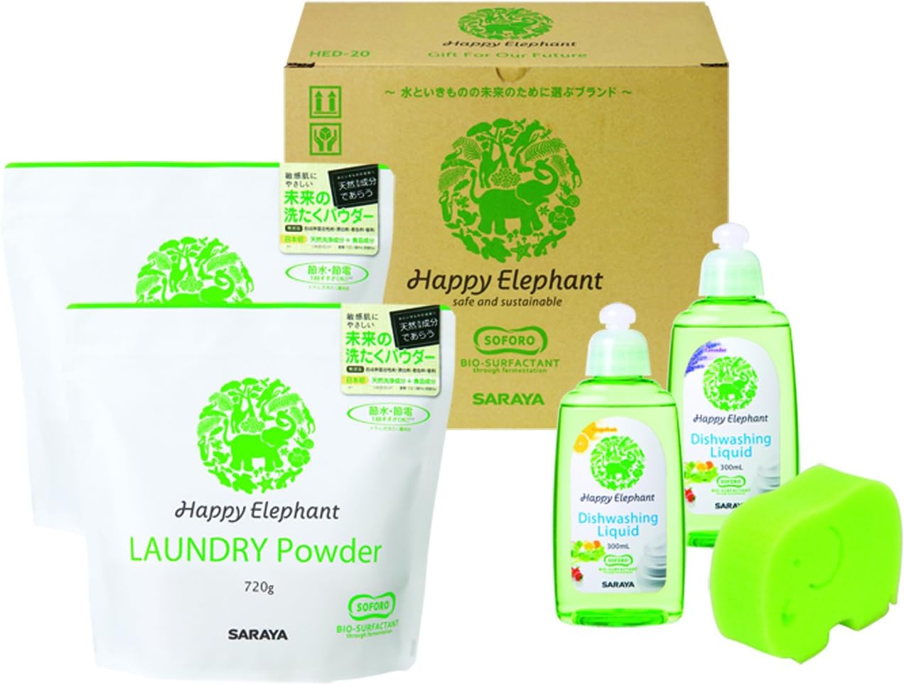 Japan Health and Personal - Saraya Happy Elephant Gift Set HED-30 *AF27*