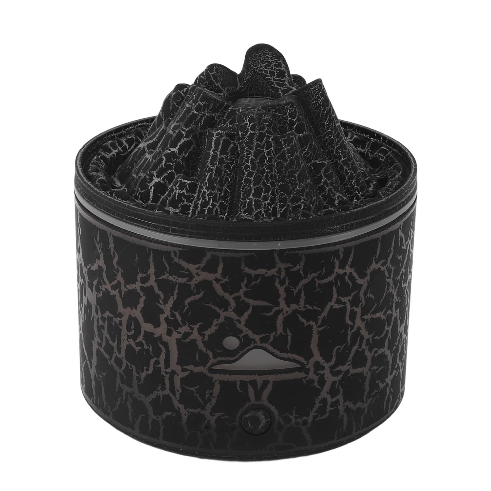 Diffusore di oli essenziali, umidificatore diffusore d'aria a fiamma, diffusore per aromaterapia a fiamma (Nero)