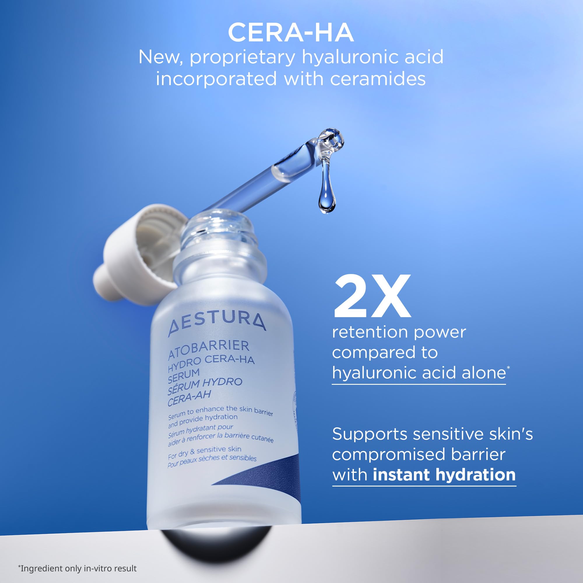 AESTURA ATOBARRIER365 Hydro CERA-HA Korean Face Serum with Ceramides, Hyaluronic Acid & Niacinamide | Lightweight Hydrating Serum for Barrier Repair & Glow For Dry & Sensitive Skin, 30ML / 1.01 fl.oz.